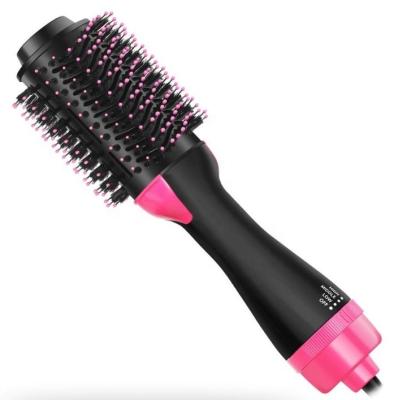 China Private Electric Hair Dryer Comb One Stage Hair Straightener Brush 1 Step Labe Electric Brush Blower Heating Hair Brush for sale