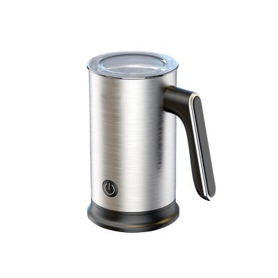 China New Minimalist Automatic Household Milk Heating Stainless Steel Coffee Milk Frother for sale