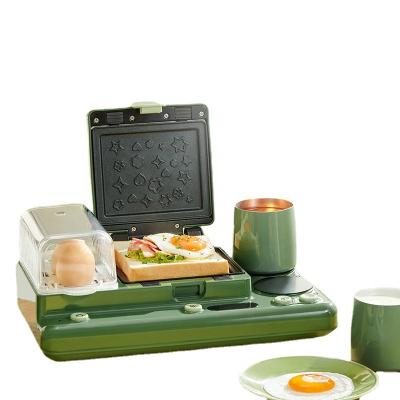 China Hotel Multifunctional 3 in 1 Sandwich Waffle Breakfast Maker with Egg Steamer for sale