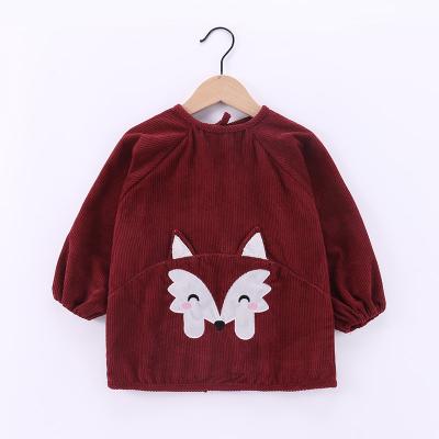 China Baby dress viable autumn and winter waterproof and dirt-proof blanket bib eating clothes velvet bibs crystal sweater for sale