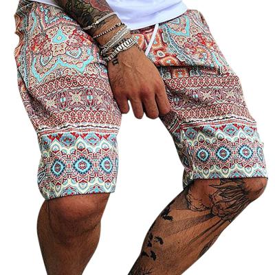 China 2021 Breathable The New Summer Printing Loose Cargo Shorts Men Cool Elastic Waist Pants Homme Half Short Pants Men for sale