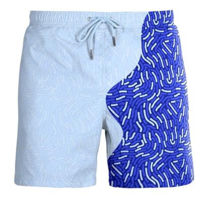 China Plus Size Summer Mens Shorts Heat Sensitive Color-changing Beach Swimming Pants Swimwear Customized for sale