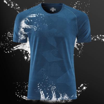 China Wholesale Men's Gym Fitness Short Sleeve T-shirt Men's T-shirt Breathable Sports T-Shirts for sale