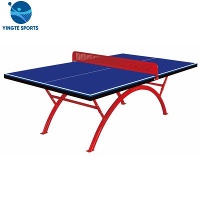 China Environmental Friendly Dismountable Rainbow Ping Pong Table Legs SMC Outdoor Ping Pong Table for sale