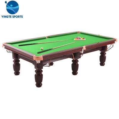 China Leisure China Home Indoor Wooden Snooker Pool Table With Nature Slate 6ft 7ft 8ft 9ft 12ft Size Professional Supplier for sale