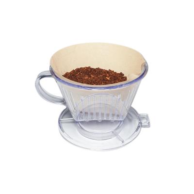 China Sustainable Resin Pour Over Reusable Cone Shaped Coffee Dripper Filter for sale