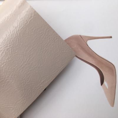 China Waterproof 1.0mm Thickness PU Synthetic Leather For Shoes Bags Material Recycled Eco Friendly for sale