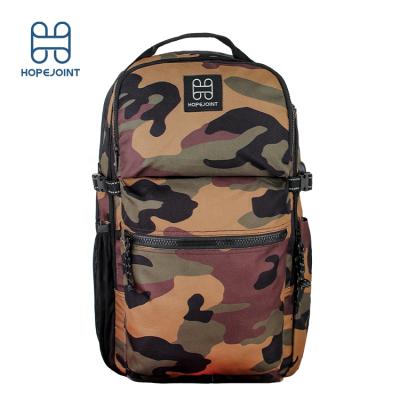 China Fashionable durable smart bag men's durable smart bag daypack camo school university university usb charger casual laptop backpack for sale