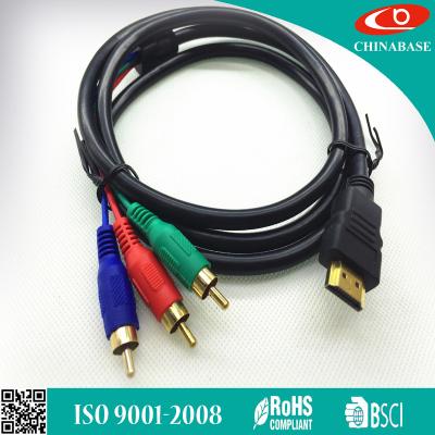 China High quality 3RCA cable from china HDMI multimedia hdmi cable to hdmi to mini to rca cable with Ethernet for 3D for sale