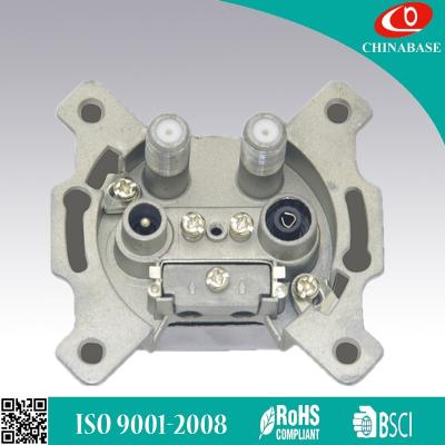 China Zinc die cast; ABS Electric Universal Socket European Wall Socket And TV Switch for sale