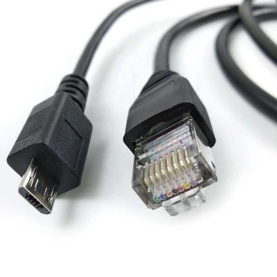 China Video Game Player FTDI micro usb rs232 to serial RJ45 cable for sale