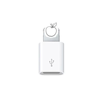 China White 8pin Computer/Tablet/Smartphones to Micro Android USB Converter Adapter for sale