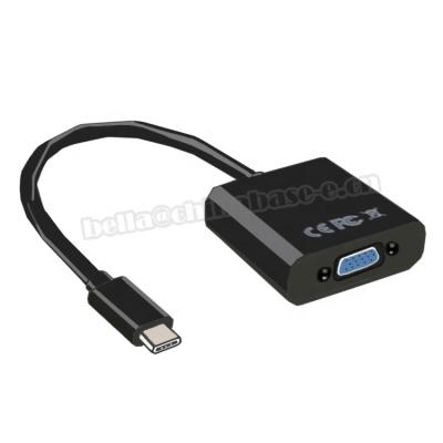 China Multimedia 1080P USB 3.1 Type C To VGA Converter Support HDMI Audio for sale