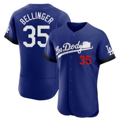 China Cheap Wholesale Antibacterial Los Angeles Dodgers #35 Bellinger Quilled American Custom Men's Baseball Team Baseball Tank Top for sale