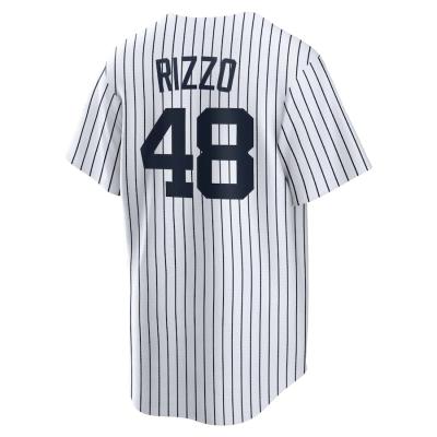 China New York Team Sports Shirt New York High Quality Team Sports Cheap Stitching Custom Baseball Tank Top Antibacterial Stripe Uniform Wholesale Sublimation for sale