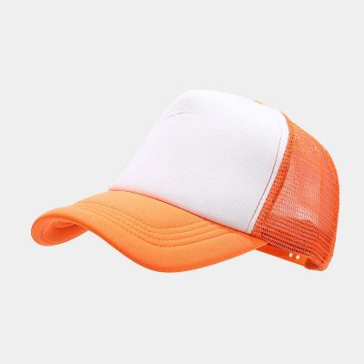 China breathable & Hot Sale Waterproof Flex Fit Hat Solid Color Baseball Cap Mesh Trucker Cap With Custom Adjustable Logo for sale