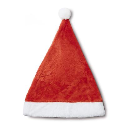 China Size Quality OEM Non Woven Santa Hats Felt Christmas Hat Red Color For Kids Adults for sale