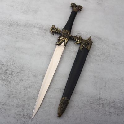 China Wholesale Europe Fantasy Sword Metal Blade Dragon Pattern Handle Ornament Decorative Sword for sale