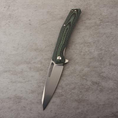 China Convenient Shape Premium Quality OEM Design D2 Blade Camping Knife Carbon Group of Ten Handle Medium Size Folding Knife for sale