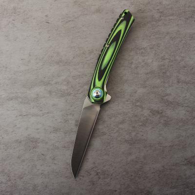 China Slim Profile Grade OEM Premium G10 Handle 14C28 Blade EDC Knife Slim Profile Folding Pocket Knife for sale