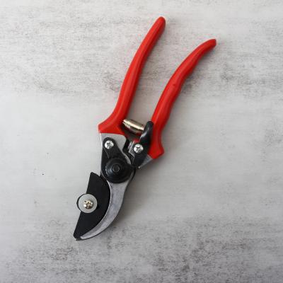 China Anti-Slip Handle Red Color 8.27 Inch Garden Scissors Bypass Pointed Shears for sale