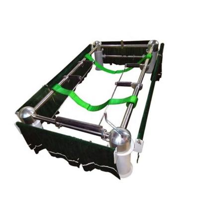 China American Style Appliances Stainless Steel Medical Funeral Coffin Trolley Lowering Device for sale