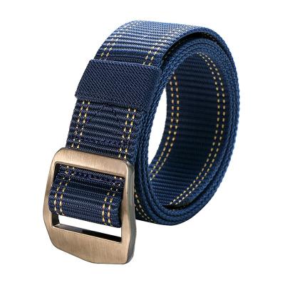 China Belt Women Unisex Elastic Cloth Woven Jeans Belts + Canvas POM Plastic Buckle Mens Jeans Belts Wholesale for sale