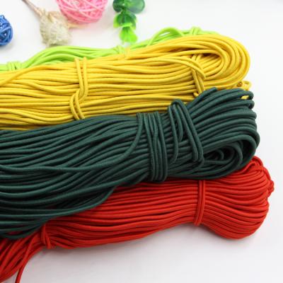 China Strong Sustainable Round Stretch Sport Polyester Elastic Rubber Rope for sale