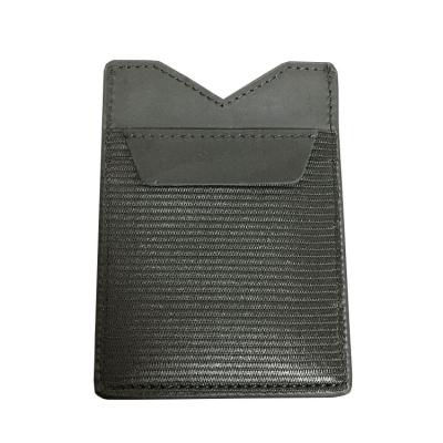 China 2022 New Fashion RFID Card Holders Men's Leather Wallet Card Holders Elastic Band Ultra-thin Card Case for sale