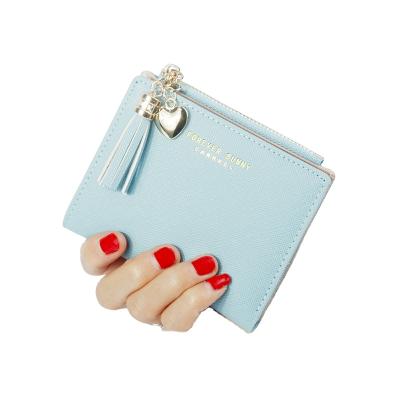 China Famous Mini Women Wallets Purses Female Small Wallet Waterproof Leather Luxury Brand Short Coin Zipper Purse Credit Card Holder for sale