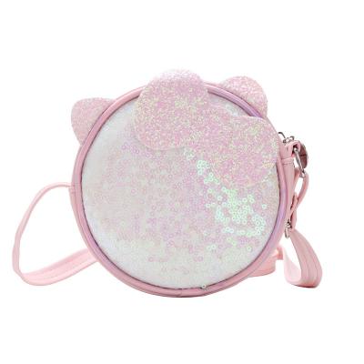 China Korean Fashion Lucky Pig Children's Bag Fashion Kindergarten Girls Bag Cute Sequins Decorative Coin Purse Bags For Kids for sale