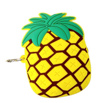 China New fashion hot sale children's bag mini fashion cute fruit style coin purse silicone girl's bags for children for sale