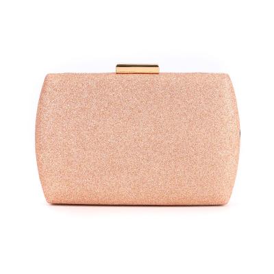 China New luxury iron box dinner bag fashion simple instant material evening clutch handmade party banquet clutch handbag for sale