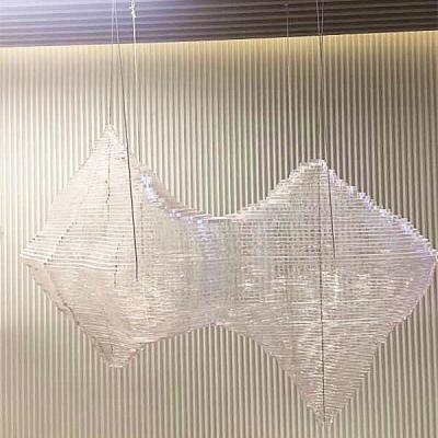 China China Big Ceiling Artwork Large Modern Abstract Transparent Acrylic Ceiling Sculpture Size Customized for sale