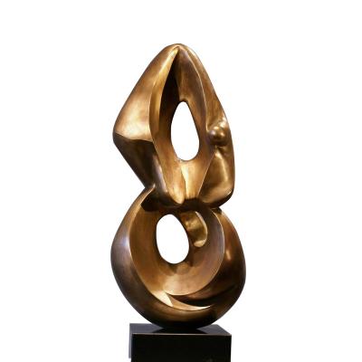 China China Hot Sale Art Handmade Welding Brass Sculpture For Hotel Lobby for sale