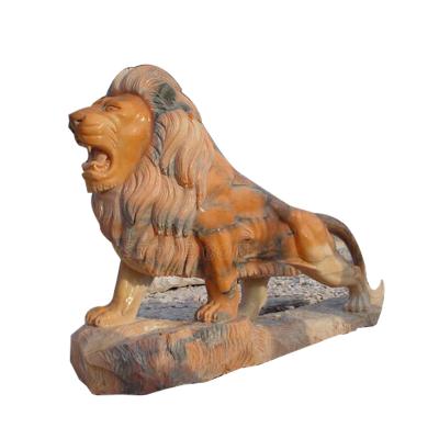 China Western Nature Carving Stone Lion Statue Sculpture for sale