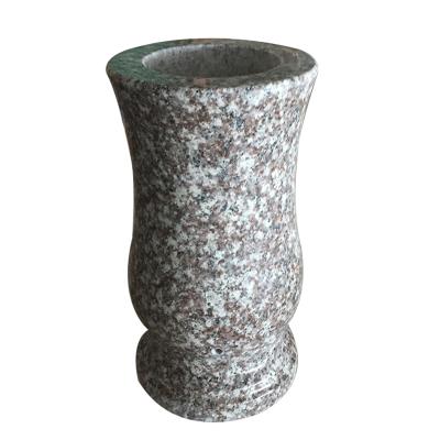 China Hot Sell G664 China EUROPEAN Granite Cemetery Granite Funeral Vase for sale