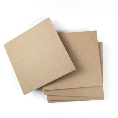China E0 E1 Moisture Proof Factory Direct Raw White Laminated MDF Fiberboard for sale