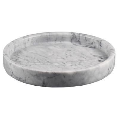 China Nordic Creative Simple Marbled Tray Custom Made High Quality Strong And Beautiful Marbled Ceramic Marble Tray for sale