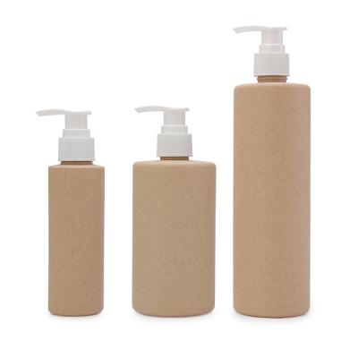 China 100% Environmental Eco-friendly Biodegradable Cosmetic Packaging Bottle 100ml-500ml Bamboo Lid Lotion Pump Plastic Bottles Pla for sale