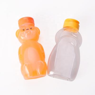 China 100g 250g 500g Free Shape Cute Honey Bear Sample Foods Factory Bulk Sale Cartoon PP Squeeze Packing Plastic Empty Bottle,Baby Food Jar for sale