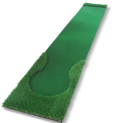 China Eva+Simulation Grass Golf Putting Trainer Golf Removable Portable Putting Green for sale