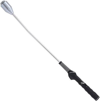 China Double Iron Golf Swing Practice Stick Handle Swing Trainer Iron Head Swing Stick for sale