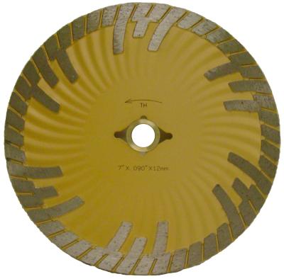 China Cold Press Diamond Saw Blades , Turbo Sintered Diamond Stone Cutting Blades for sale