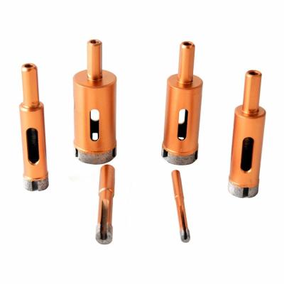 China 6mm - 30mm Diamond Core Bit / Diamond Tip Hole Saw 6pcs Set Orange Painting for sale