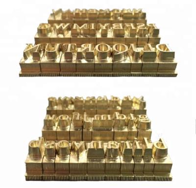 China High Quality DIY Metal Letter Brass Mold for HotFoil Stamping for sale