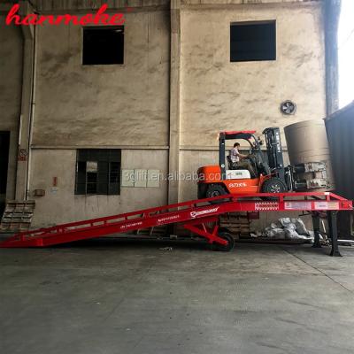 China Container loading 15 tons HRHS series heavy duty adjustable mobile hydraulic loading ramp forklift yard ramp for sale for sale