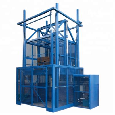 China 80*50*5MM/80*40*3MM Rectangular Tube Hot Sale Customized Cargo Lift Platform Hydraulic Cargo Lift for sale