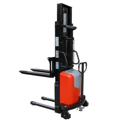 China Factory Semi Electric Stacker 1.5 Ton 3meter Stacking Forklift With Nylon Wheels for sale