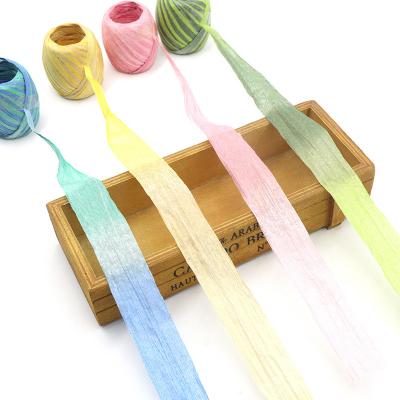 China High Quality 14g/roll Paper Dyed Decorative Paper Rope 100% Paper Yarn Colored Paper Rope For Wrapping And Decoration for sale